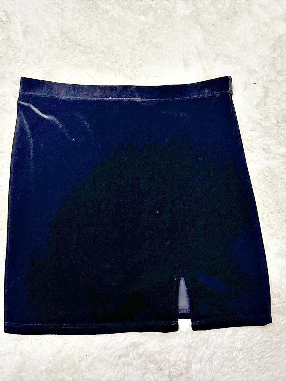 Black Velvet Mini Skirt